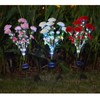 Abkshine Solar Lights Outdoor Garden, 21-Flower Artificial Carnations, Waterproof Solar