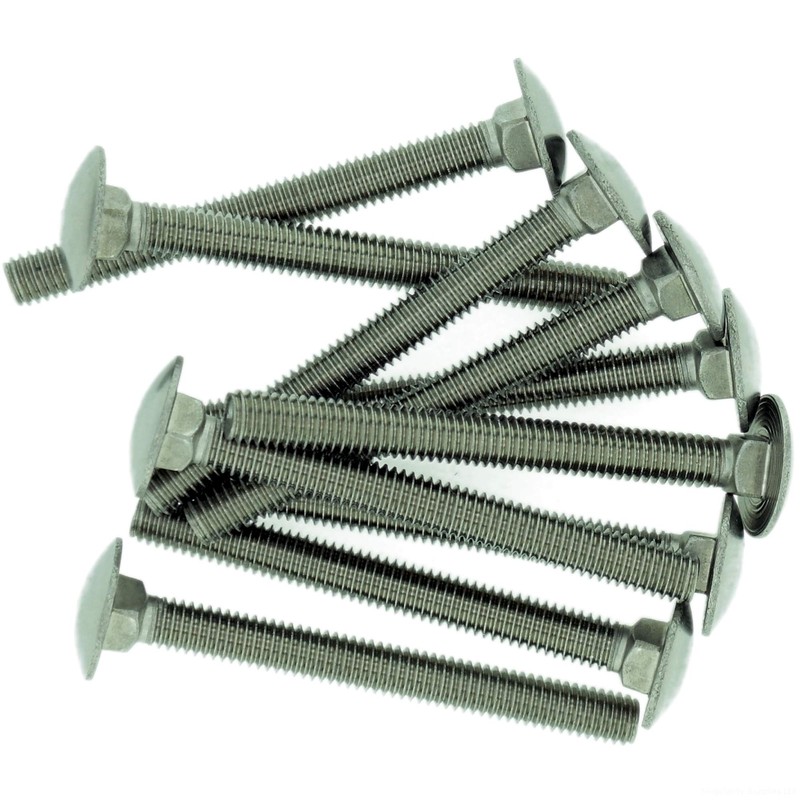 M6 (6mm x 16mm) Cup Square Carriage Bolt (Fully Threaded)