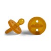NATURAL RUBBER SOOTHERS Soother Twin Pack Medium Rounded (3-6 mths)