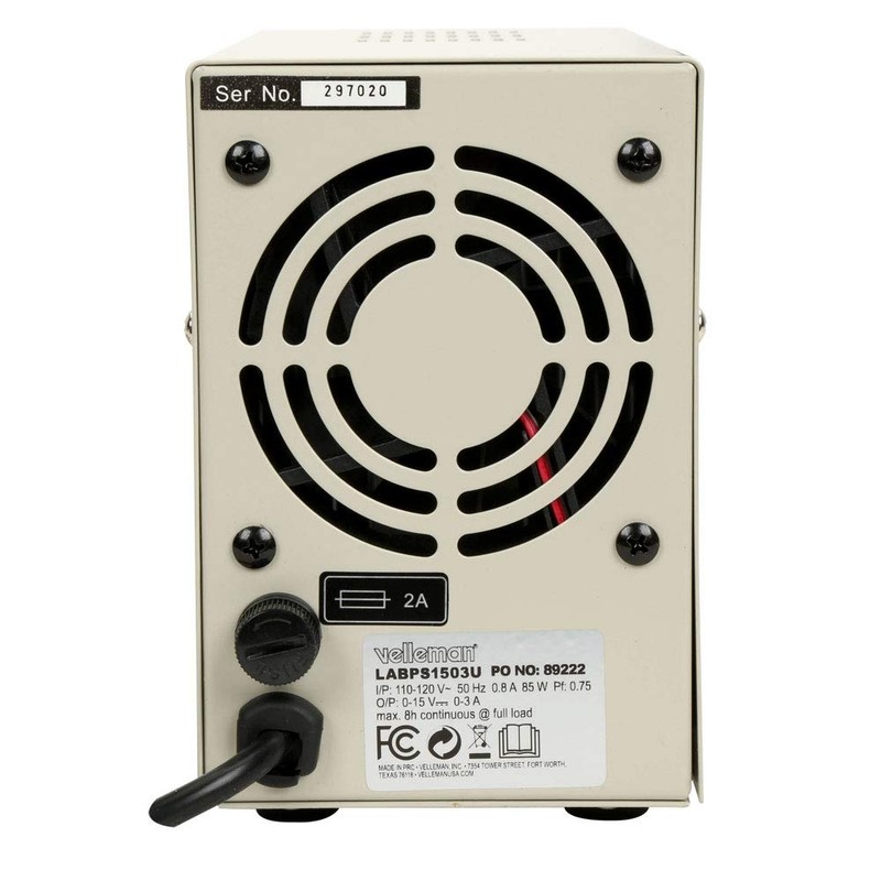 Velleman LABPS1503U - DC Lab Power Supply 0-15 VDC /