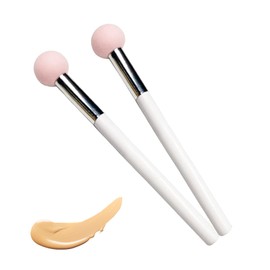 2Pcs Mushroom Sponge Makeup Brushes Cute Pink Mushroom Head Makeup Brush Useful Details Eyeshadow Roll Brush Set for Under Eye Concealer