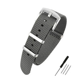 WOUKUP Premium Weave Nylon Watch Band 20mm 22mm Replacement Military Watch Straps for Men