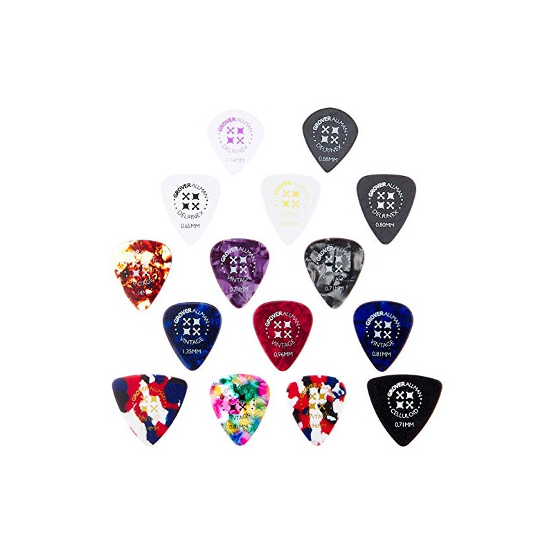 Grover Allman GAPS-15A Pick Assortment Set, 15 Pieces