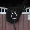 Cottage Craft Equestrian Saddle Cover - Soft Fleece Horse Black
