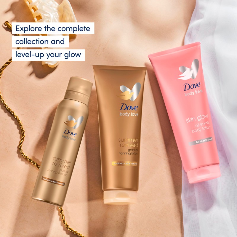 Dove Summer Revived Medium to Dark Gradual Tanning Lotion for