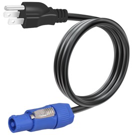 LCMLA 3-Prong NEMA 5-15P to PowerCON Cable 20A 3 Pin PowerCon Input Connector to NEMA 5-15P Connector Cord for Outdoor Stage Light LED Screen-1.2M/3.9FT