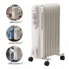 Portable Oil Filled Radiator Space Heater, 1500W, 7-Fin, 3 Heat