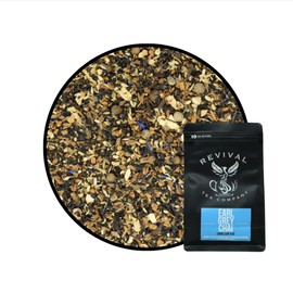 Revival Tea Company Earl Grey Chai Tea - Black Tea Blend with Fresh Spiced Chai and Bergamot Flavor - Loose Leaf 8 Ounces