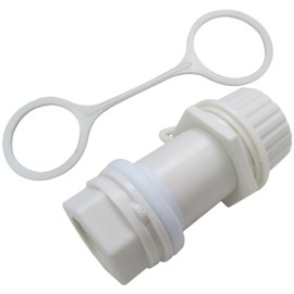 White Plastic Threaded Drain Plug for 24011 50-165 Qt Coolers Update by Icelily