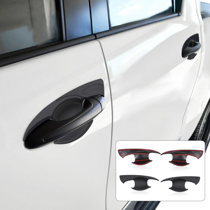 SUERAUTO4X4 Door Handle Bowl Insert Cover for Toyota Hilux 2015-2025