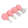 4pcs Glass Face Cupping Set Silicone Lymphatic Drainage Skin Lifting