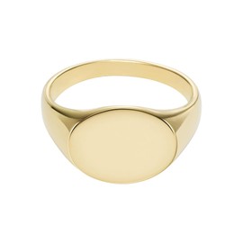 Fossil Unisex Jewelry Gold Stainless Steel Ring, JF047737108
