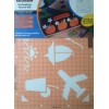 Fiskars ShapeBoss Embossing Stencil Set -Travel - 4013- NEW