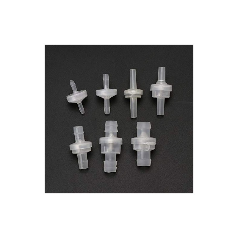 TopHomer Check Valve HA2690A-J7, Professional Grade, Polycarbonate, 12mm, Transparent