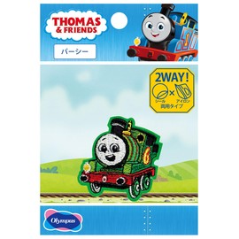 Olympus C229 Embroidered Patch Thomas the Tank Engine Seal, Iron, Dual-use Type, Size Approx. 1.6 x 1.5 inches (4 x 3.7 cm)