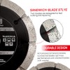 DT-DIATOOL Twin Tuck Point Blade - 125 mm Mortar Raking