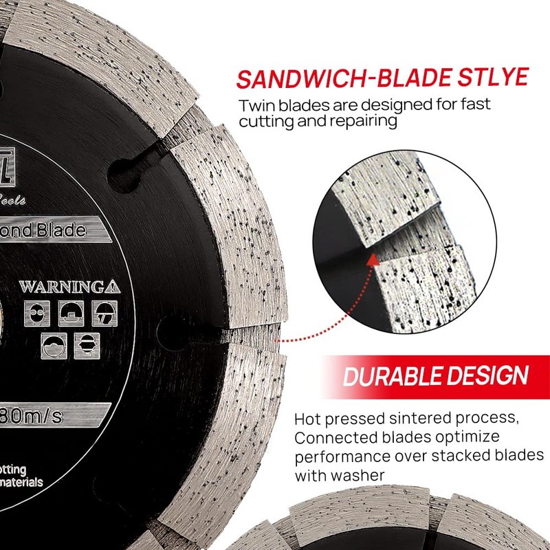 DT-DIATOOL Twin Tuck Point Blade - 125 mm Mortar Raking