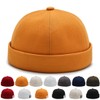 YKDLLF Summer Docker Cap Cotton Men's Adjustable Sailor Hat Cap