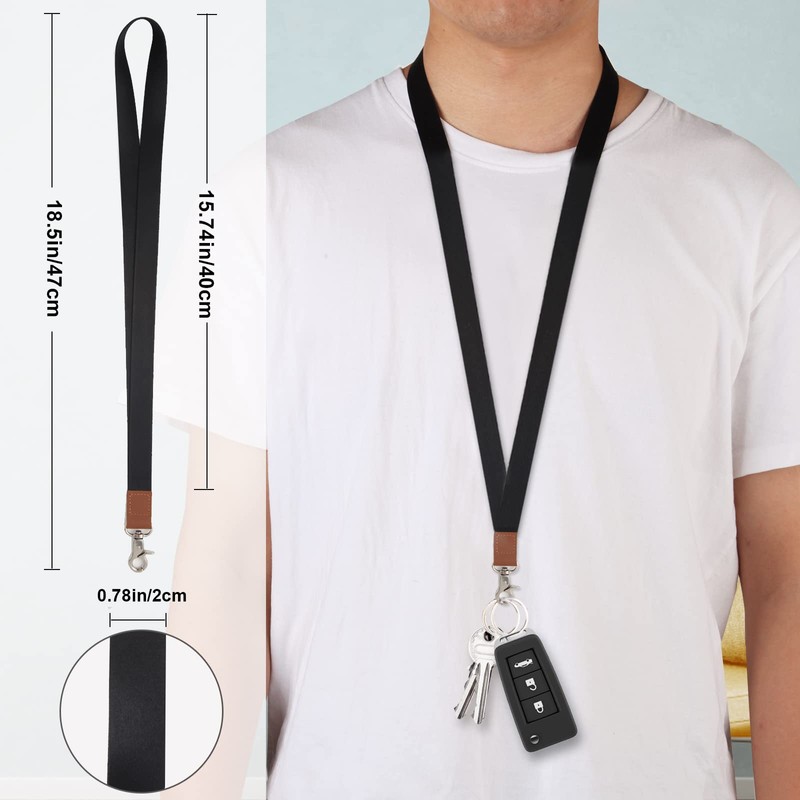 XCHIN Lanyard, Lanyards for Keys, Black Keychain Long Lanyard for