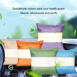 SUIOPPYUW Say Goodbye To Bad Odors With Bamboo Air Purifying Bag Natural Room Deodorizer Charcoal Activated Carbon Pack ﻿