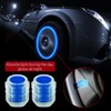 PCVBMLAUT Fluorescent Tire Valve Stem Caps, 8 PCS Blue Universal