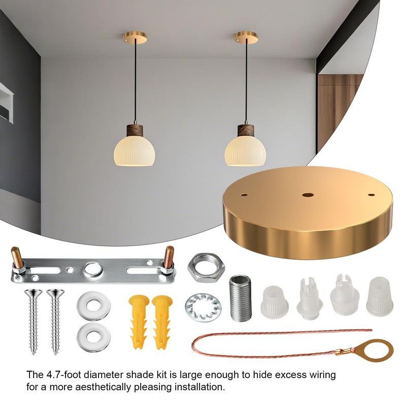 Mailirious Upgraded Version Light Canopy Kit, 4.7 Inch Light Fixture