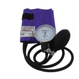 Santamedical Adult Deluxe Aneroid Sphygmomanometer with Stethoscope - Blood Pressure Cuff Durable and Carrying Case - Manual Blood Pressure Cuff Purple