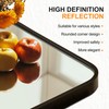 Delma Bathroom Vanity Mirror, Black Framed Bathroom Mirror for Over