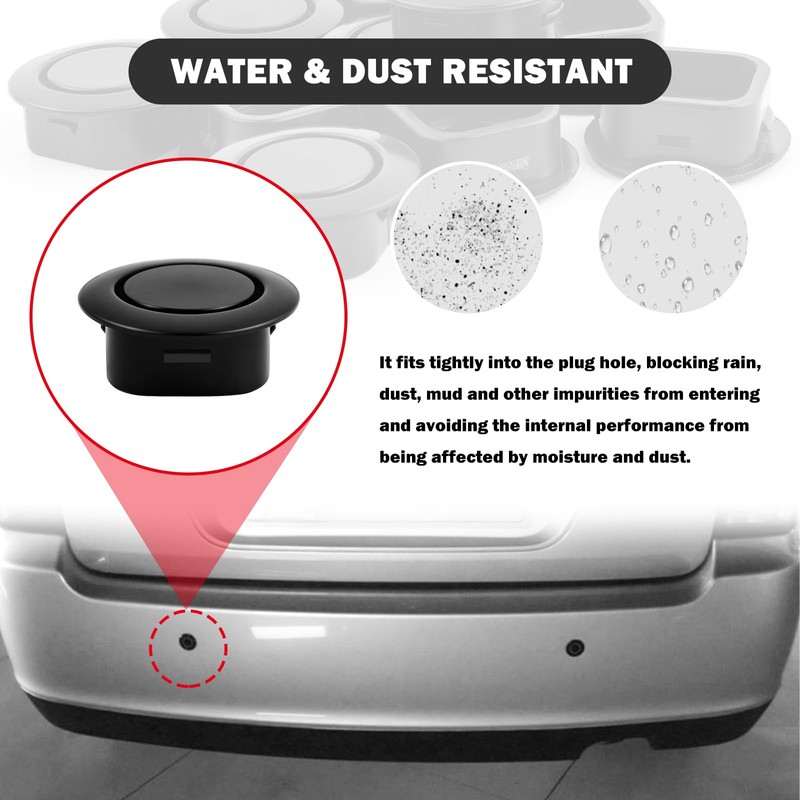 10PCS Car Rear Bumper Plugs for Radar Hole,Durable Bumper Hole