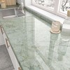 EPPKILY 15.7"×196.9" Green Marble Contact Paper Peel and Stick Countertops