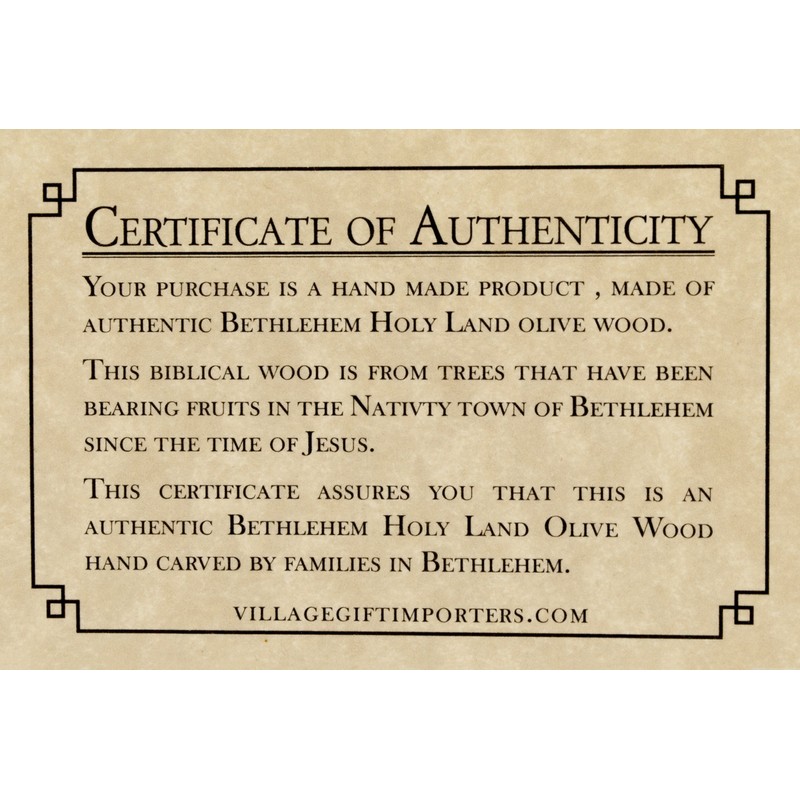 Olive Wood Prayer Cross - Hand Made in The Holy