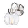 EAPUDUN Bathroom Light Fixtures Over Mirror, 1-Light Brushed Nickel Wall
