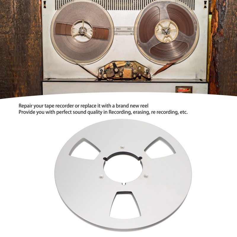 1/4 10 Inch Empty Tape Reel Aluminum Alloy Reel Tape