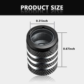 GKmow Pack-5 Tire Valve Stem Cap Cover, Dog Paw Tire Caps Leak-Proof Corrosion Resistant Alloy for Car Motorcycle (Black)