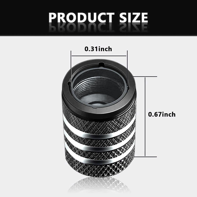 GKmow Pack-5 Tire Valve Stem Cap Cover, Dog Paw Tire