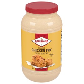 Louisiana Seasoned Chicken Fry Batter 1 Gallon - 5.25lbs - Crispy Southern Coating Mix for Fried Chicken - Delicious and Convenient Coating Filled with Cajun Flavor - Easy to Make Recipe - Just Add Water
