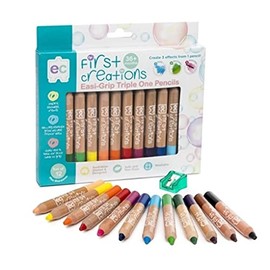First Creations Easi Grip Watercolour Pencils 12-Pieces Set