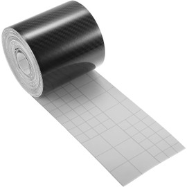 Car Door Edge Guards Door Sill Protector 5D Carbon Fiber Car Wrap Film Vinyl Automotive Wrap Film Car Door Sill Protection Film Anti-Collision Fits for Most Car Truck SUV (2.76In x 32.8Ft ,Black)