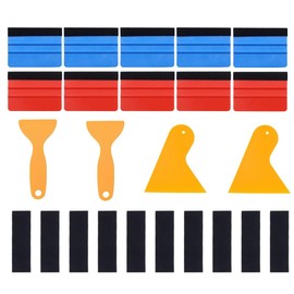 Naisfei 24 Pcs Car Vinyl Wrap Window Tint Film Tool Kit,Include Felt Squeegee, Scraper and Micro-Fiber Felt Edge, Vinyl Wraps Applicator Tool for Car Vinyl Wrap Window Tint