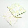 Bi-Fold Mini Shikishi Flower Message Stickers, 15 Pieces, Doodle Writing