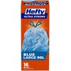 Hefty™ Ultra Strong Large 90 Litres Blue Recycling, 16 Bags