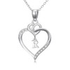 Diamond Letter R Necklace 925 Sterling Silver Lab Grown Diamond