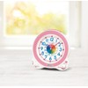 Seiko KR524P Alarm Clock, Table Clock, Educational Analog, Light Pink,