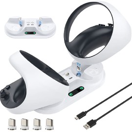 Controller Charging Station for VR2, Dual Charging VR2 Controller Charging Station with LED Indicator, Fast Charging Charging Stand for Game Console