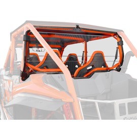SuperATV Rear Windshield compatible with Honda Talon 1000X-4| 4 Seater | Clear Tint