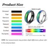 2/4/7/9Pcs Mood Ring Color Changing Rings Set Adjustable Butterfly Heart