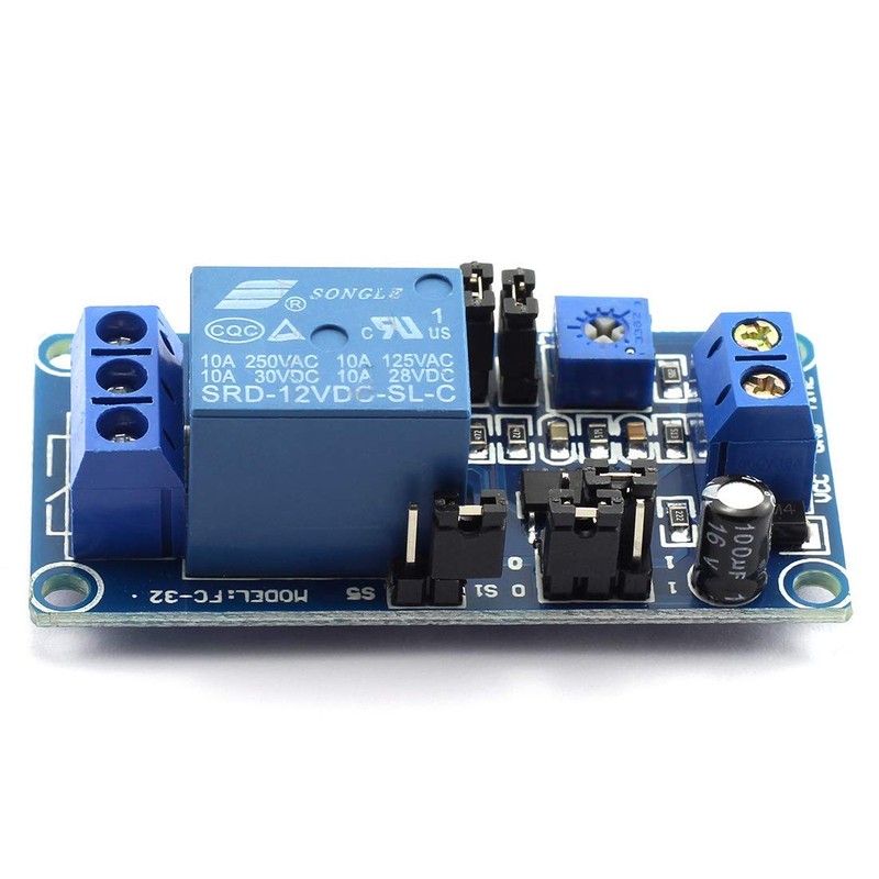 HJTOOK Delay Relay DC 12V 5.5mA Turn on/Off Switch Module