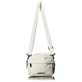 Umbro Sonny 2-Way Mini Shoulder Bag, Soft, Lightweight, Nylon, Logo Embroidery, beige