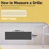 Powrocket Linear Bar Air Grille 24" X 6", Aluminum Air