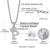 Richsteel Initial P Necklace Chunky Silver Chain Necklaces For Women